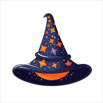 Witch's hat Magic hat The costume wizard's head at a Halloween party