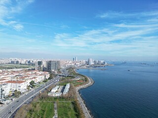 aerial view of beach