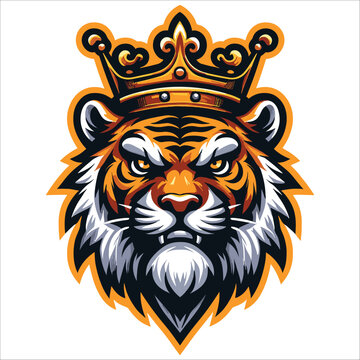 tiger head vector , King tiger head