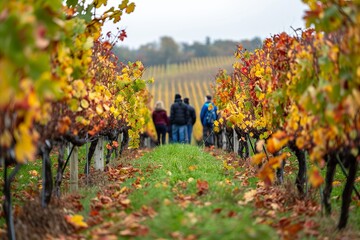 Vineyard Walk in Fall