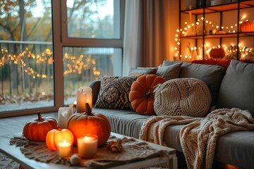 Living room Autumn Decor