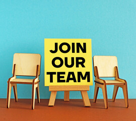 Join our team is shown using the text