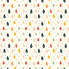 Raindrops seamless pattern. Can be used for gift wrapping, wallpaper, background