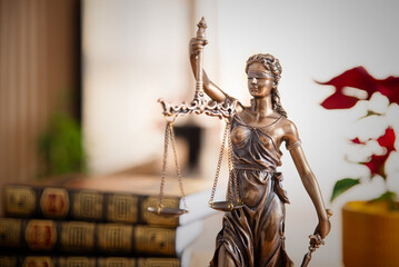 The Statue of Justice, lady justice or Iustitia - obrazy, fototapety, plakaty