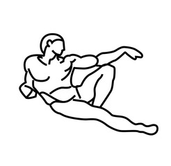 The Creation of Adam vector icon