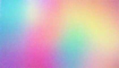 Fototapeta na wymiar abstract pastel holographic blurred grainy gradient background texture colorful digital grain soft noise effect pattern lo fi multicolor vintage retro design