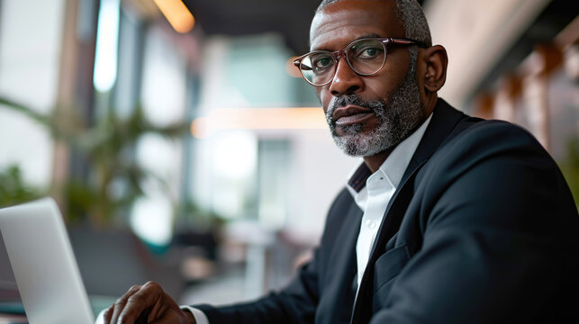 Man working on a laptop