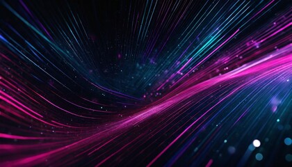 Fototapeta na wymiar abstract futuristic background with pink blue glowing neon moving high speed wave lines and bokeh lights data transfer concept fantastic wallpaper ai generative