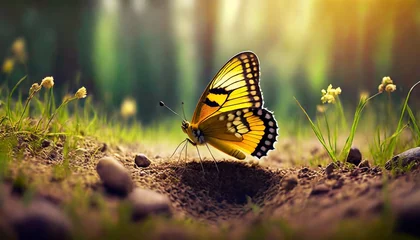 Foto auf Acrylglas Schmetterlinge im Grunge grunge butterfly