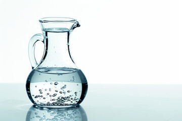 Crystal-clear Carafe Brimming with Water
