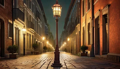 Fotobehang old street lamppost © Irene