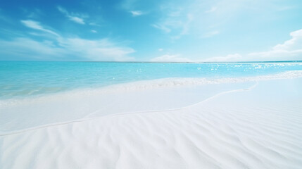 White sand and sea water