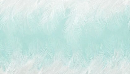 beautiful white color trends feather pattern texture pastel blue turquoise background