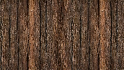 seamless tree bark background texture closeup tileable panoramic natural wood oak fir or pine forest woodland surface pattern rustic detailed dark reddish brown wallpaper backdrop 3d rendering - Powered by Adobe