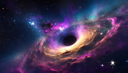stars and material falls into a black hole abstract space wallpaper black hole with nebula over colorful stars and cloud fields in outer space elements of this image furnished by nasa
