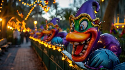 The dazzling and colorful Mardi Gras carnival