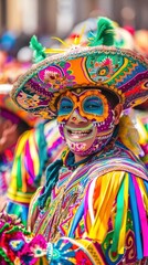 Fototapeta premium The dazzling and colorful Oruro carnival