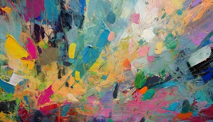 oil paint drawing abstract colored background abstraction in the style of impressionism modern...