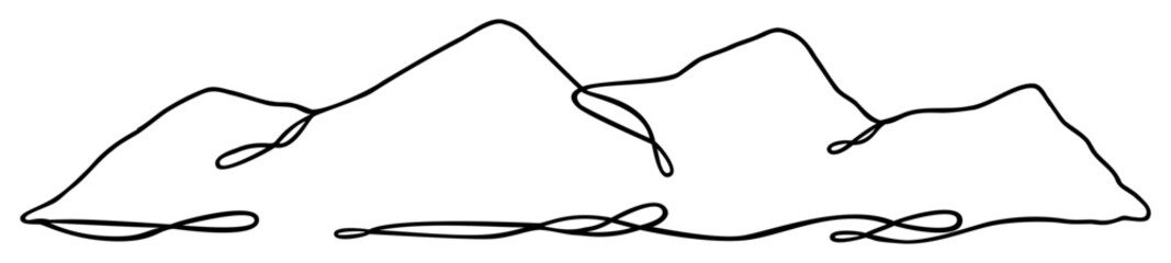 Mountain Line Art