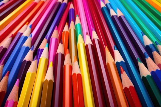 Colorful pencils background