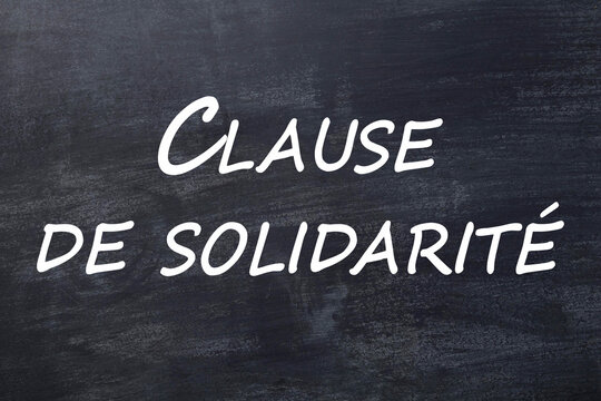 Clause de solidarité tableau