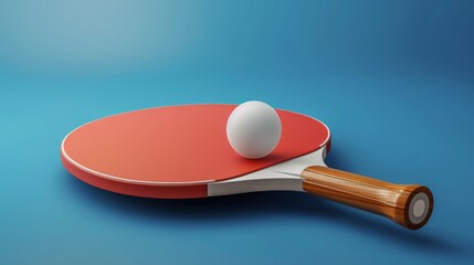 illustration of a table tennis racket with a ball, symbolizing the sport and competitive spirit of ping-pong