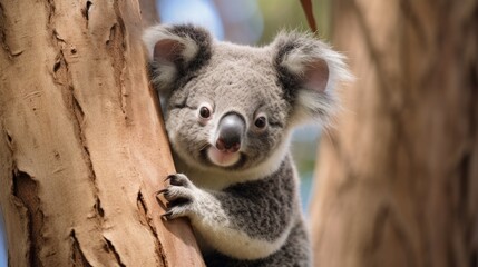 koala bear in tree