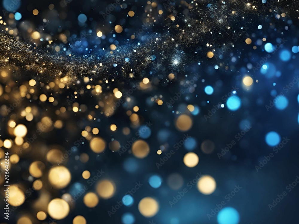 Poster abstract background with bokeh
