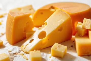 cheese isolated on white background