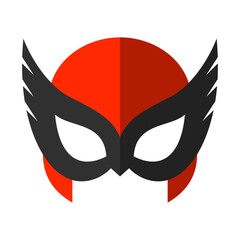 Super hero mask. Superhero face masque and masking cartoon character. Comic book mask. Heroic or savior vector illustration