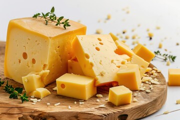 cheese isolated on white background