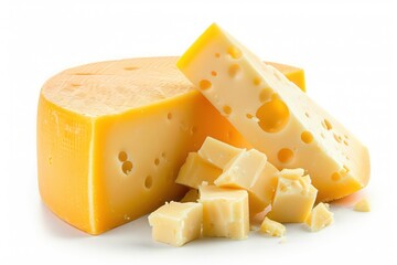 cheese isolated on white