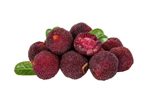 fresh waxberry, Yangmei, Myrica rubra transparent png