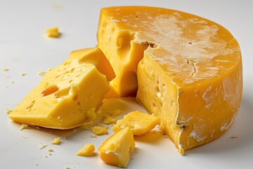 cheese isolated on white background