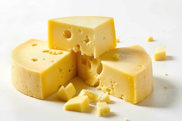 cheese isolated on white background