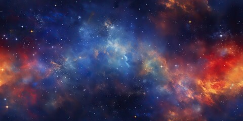 Fototapeta premium AI Generated. AI Generative. Color bright abstract space cosmic galaxy universe background with many stars decoration. Graphic Art