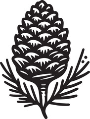 Vector illustration of an isolated Pine Cone