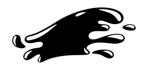 Obraz premium Water splash illustration. Aqua or liquid in motion.