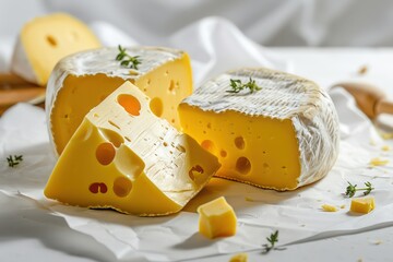 cheese isolated on white background
