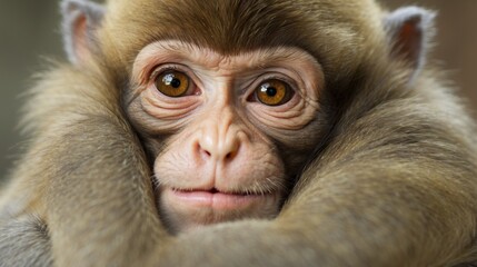 Portrait of monkey 