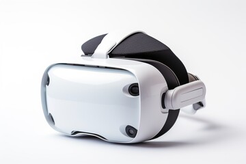 Virtual reality helmet isolated on white background