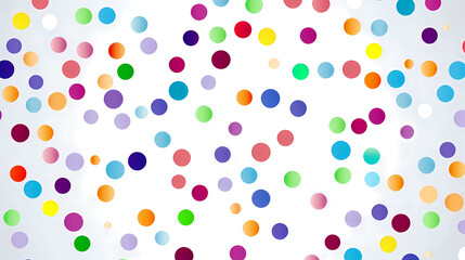 Colorful polka dots seamless wallpaper background retro vintage design. endless decorative texture. multicolor decorative element.