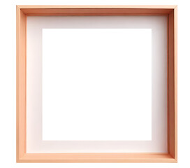 wooden picture frame watercolor with isolated background, wooden picture frame, wooden frame with isolated background.