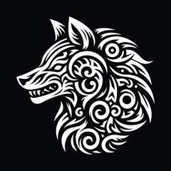 Wild wolf logo design