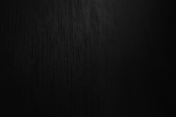Black wood texture. Abstract very dark wooden background in perspective. Soft focus
