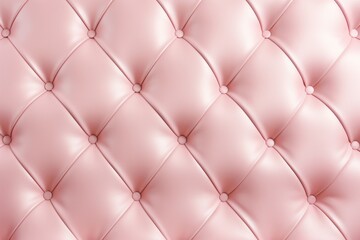 Seamless light pastel pink diamond tufted upholstery background texture