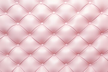 Seamless light pastel pink diamond tufted upholstery background texture
