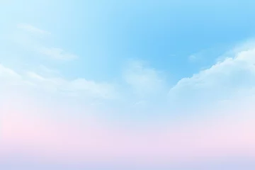 Fotobehang Serene sky blue pastel gradient background soft © Lenhard