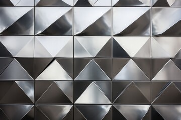 Shiny aluminum wall texture