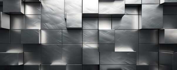 Shiny aluminum wall texture